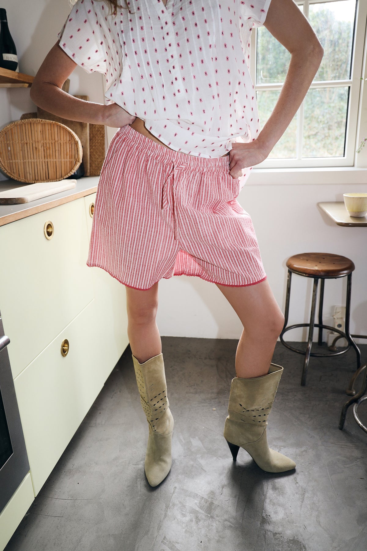 Rita Shorts Red
