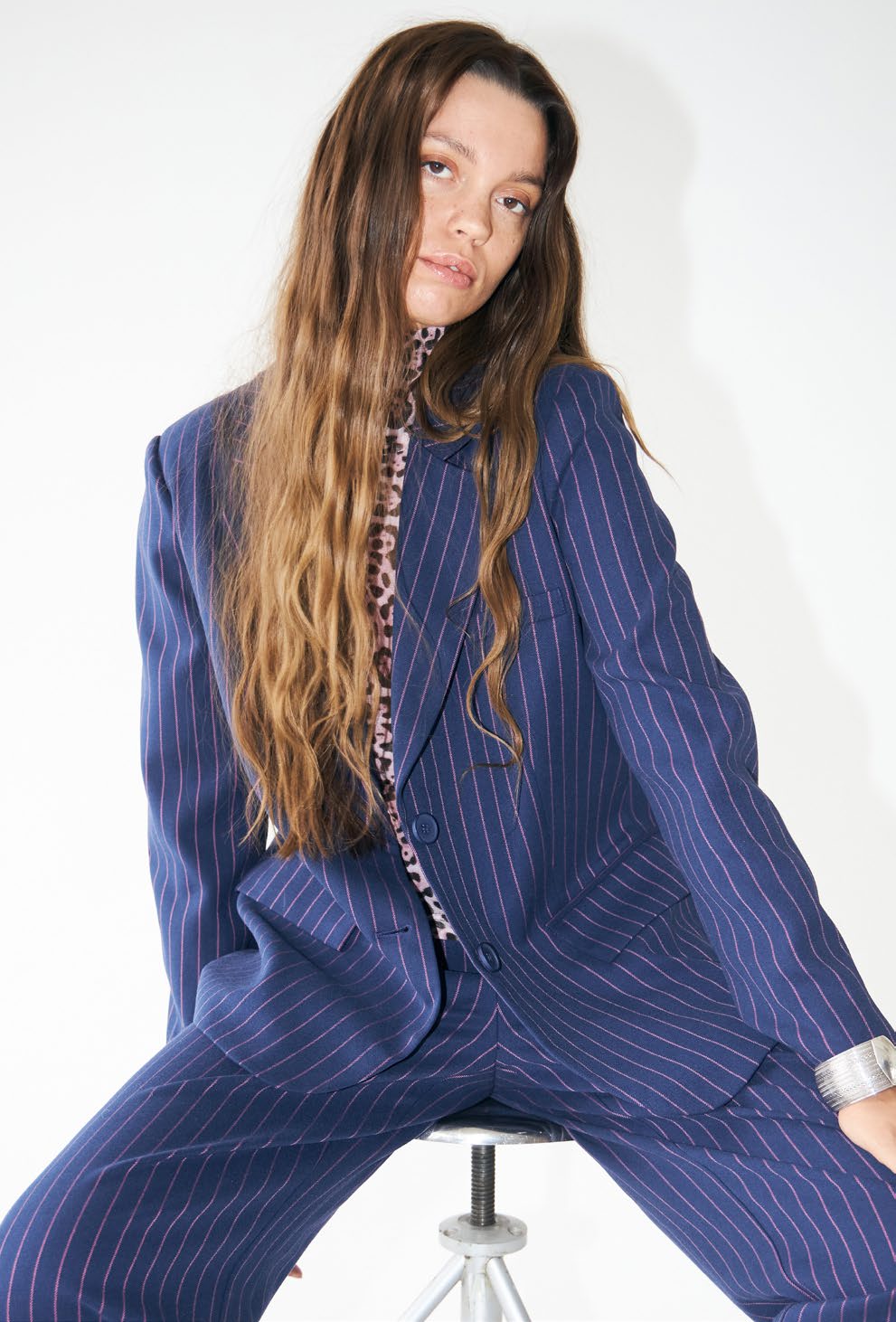 Ryan Blazer Pink Stripe