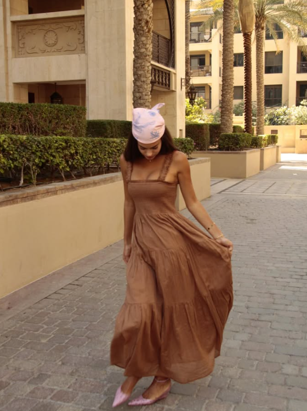 Nuda Maxi Dress Camel