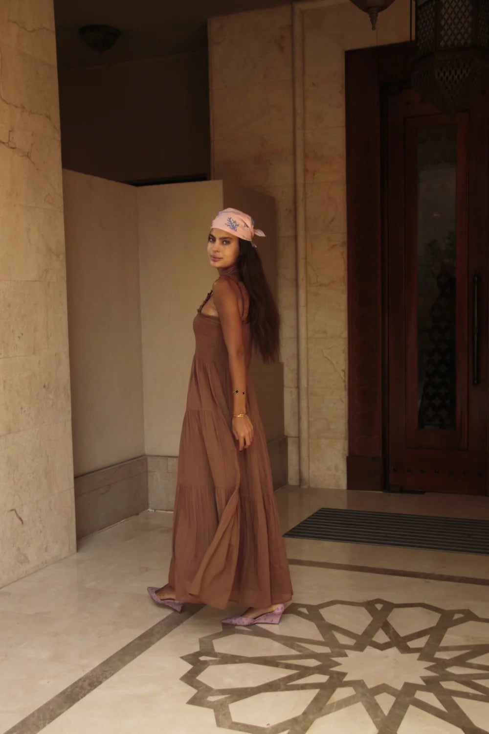 Nuda Maxi Dress Camel