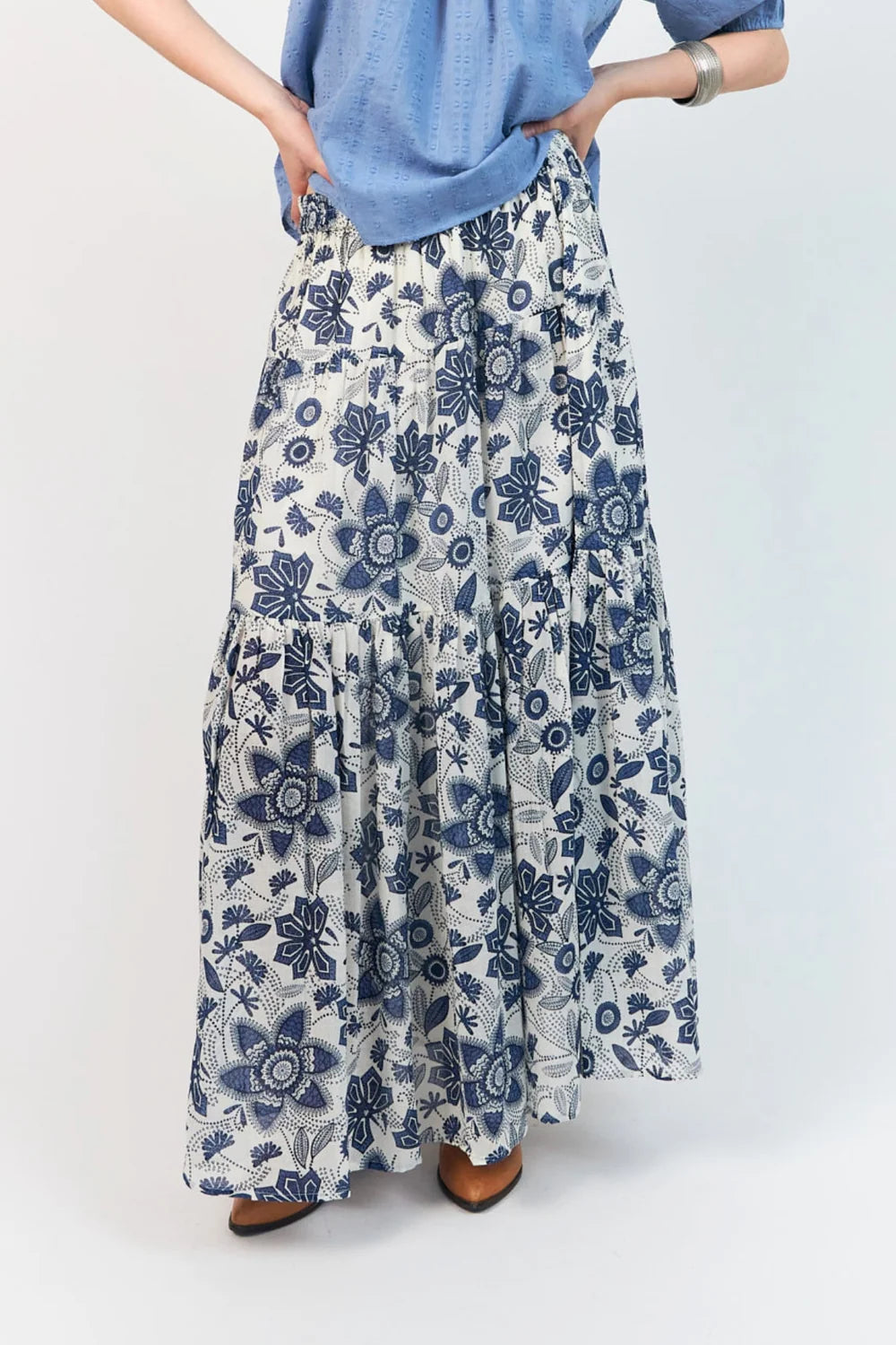 Sunset Maxi Skirt Floral Print