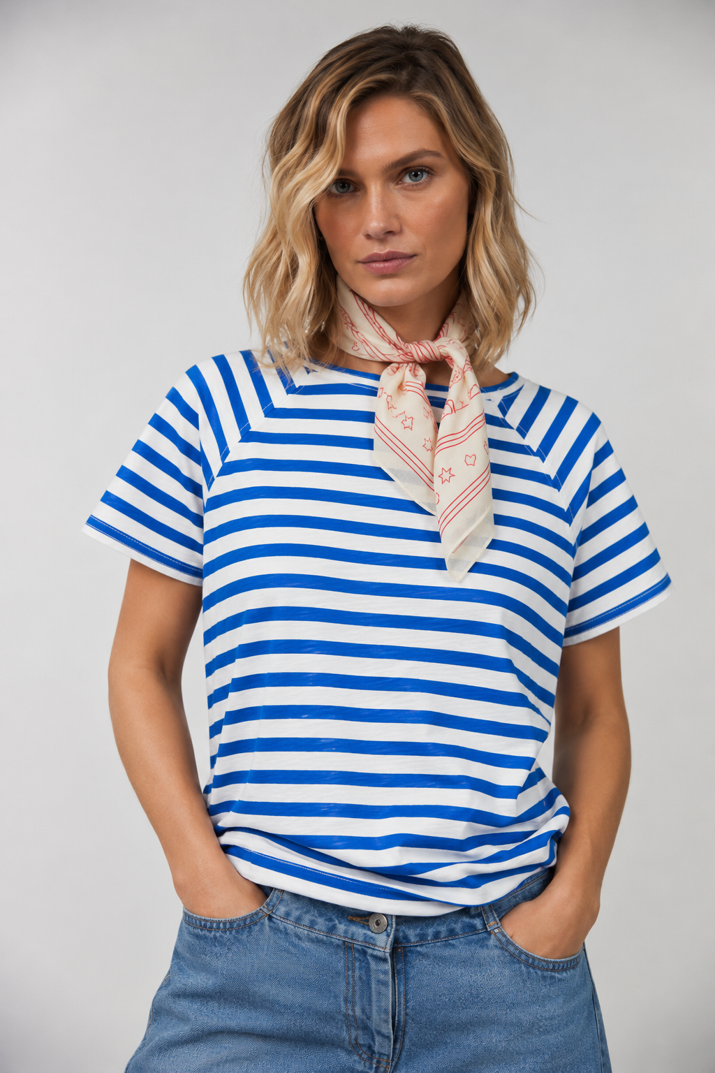 Liz Tee SS Neon Stripe